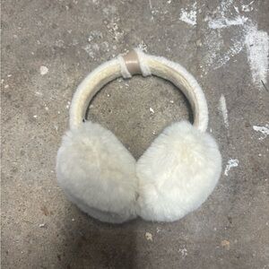 Aspen Cozy White Faux Fur Earmuffs